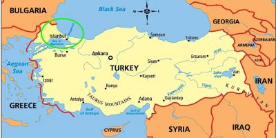 Istanbul auf der Karte - Istanbul Lage auf der Karte (Türkei)