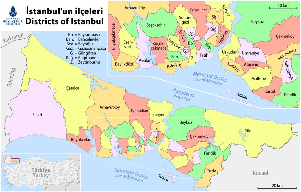 istanbul Nachbarschaften anzeigen
