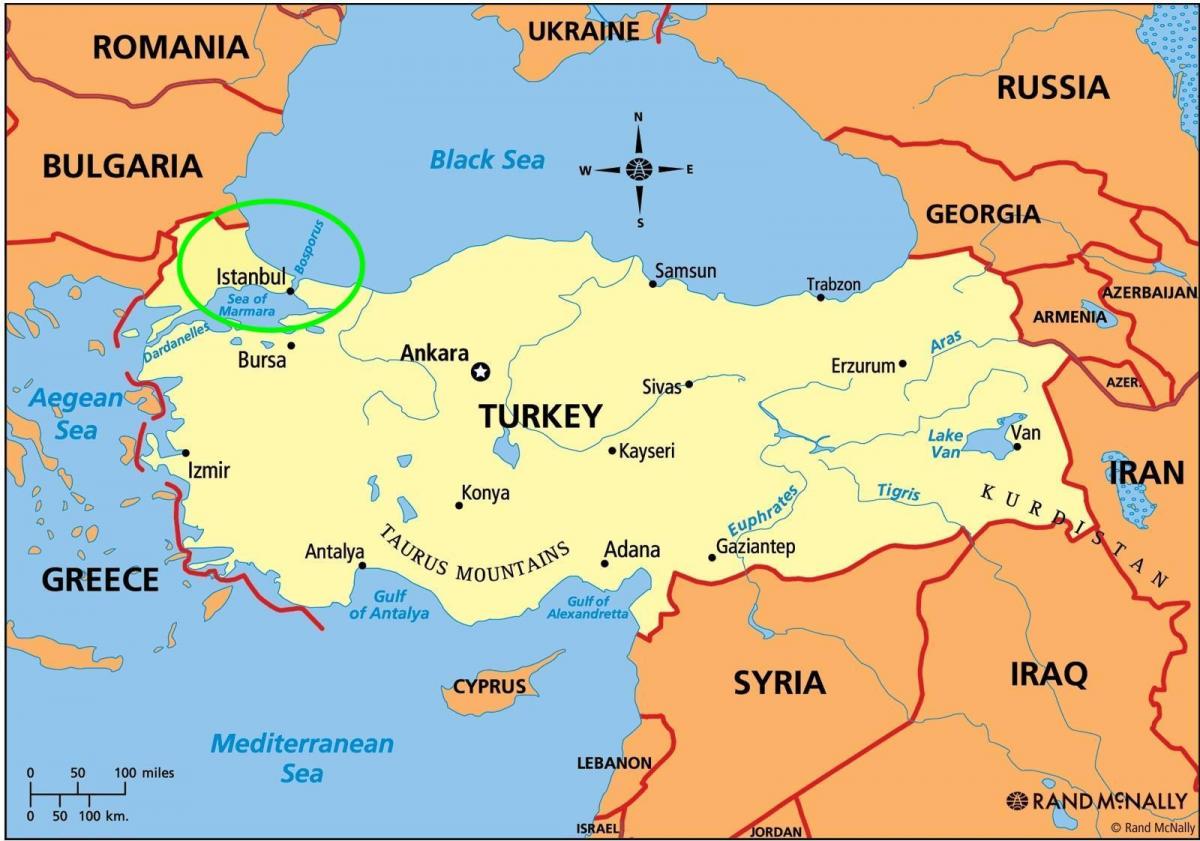 istanbul Lage auf der Karte anzeigen