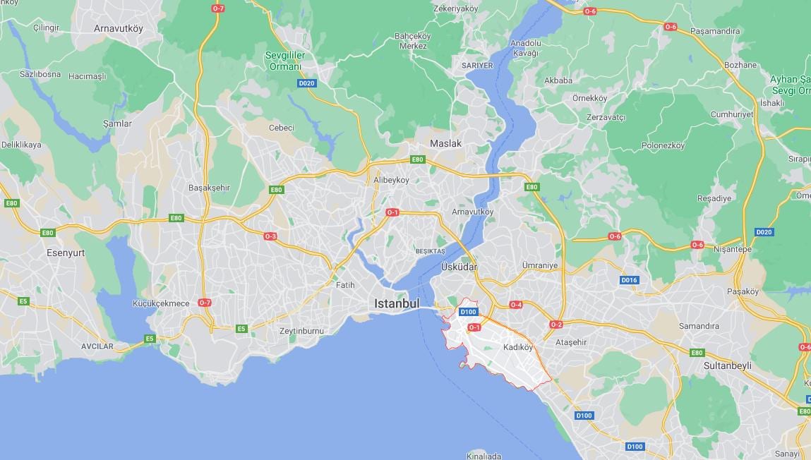 Karte von Kadiköy istanbul