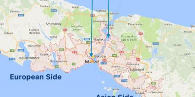 Istanbul european side-map