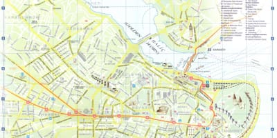 Istanbul sightseeing-map