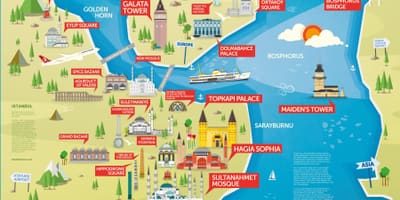 Istanbul Orte zu besuchen, anzeigen