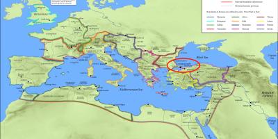 Konstantinopel Lage auf Weltkarte